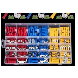 480/300/280PCS Insulated Cable Connector Electrical Wire Crimp Spade Butt Ring Fork Set Ring Lugs Rolled Terminals Assorted Kit
