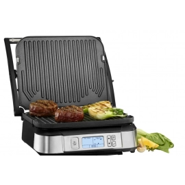 Electric Grill,Countertop Indoor Contact  with Smoke-Less  - Stainless Steel