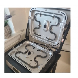 Electric Grill,Countertop Indoor Contact  with Smoke-Less  - Stainless Steel